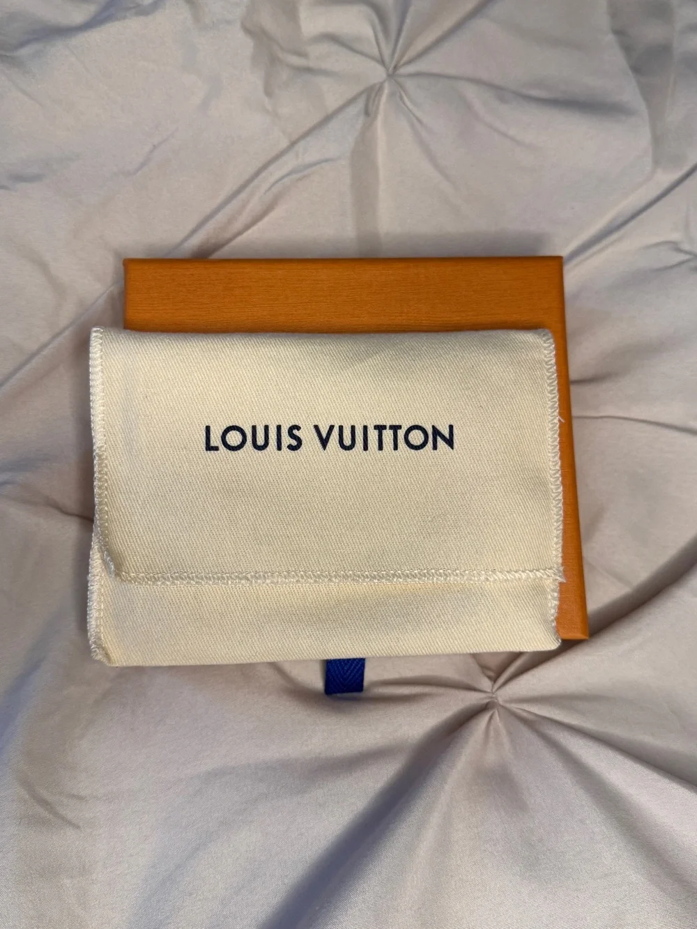 Louis Vuitton Brown Monogram Card Holder with Pink Trim and Gold Charm